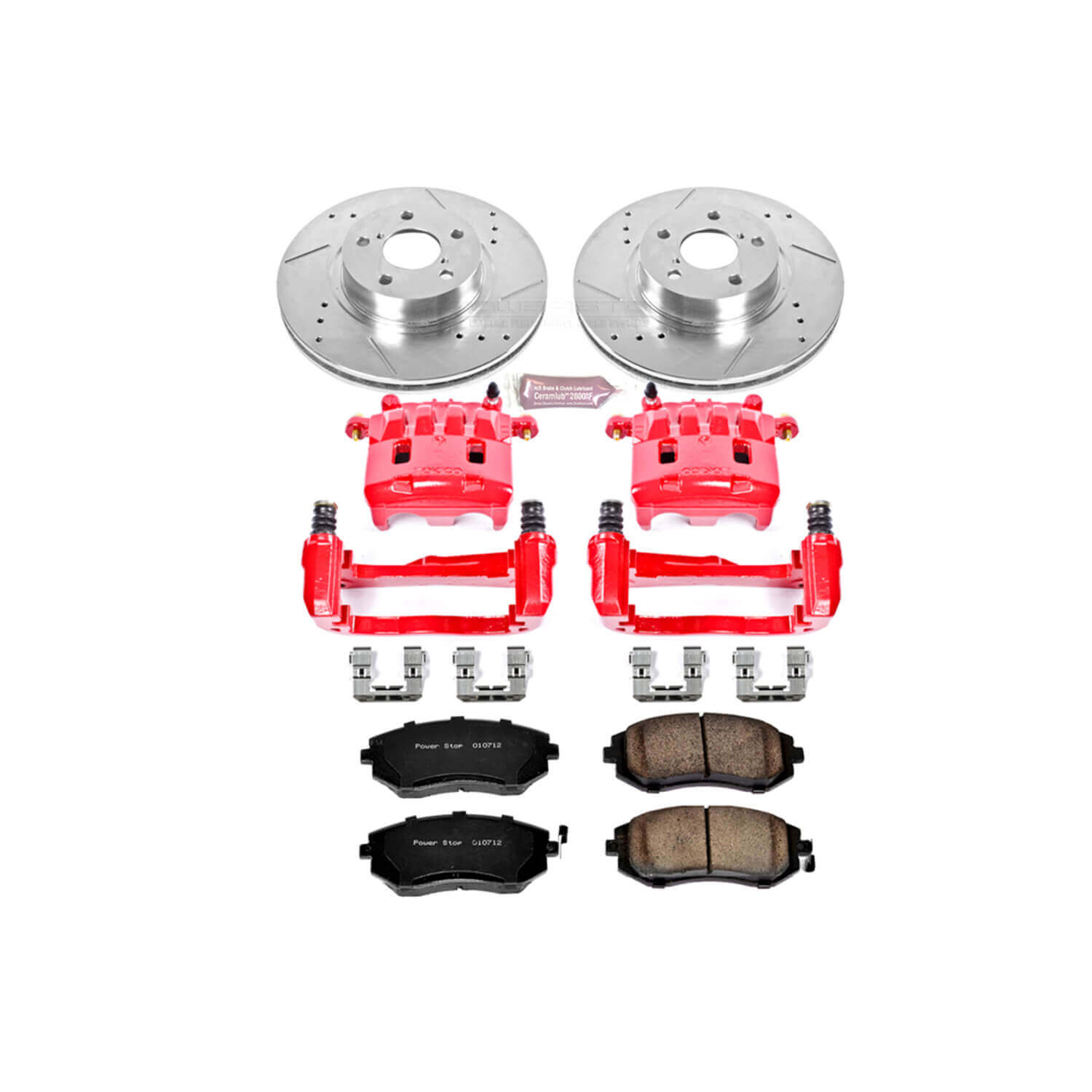Power Stop KC1124 Z23 Evolution Sport Performance 1-Click Brake Kit With Calipers (Front) for 2002-2010 Saab 9-2X Linear product image