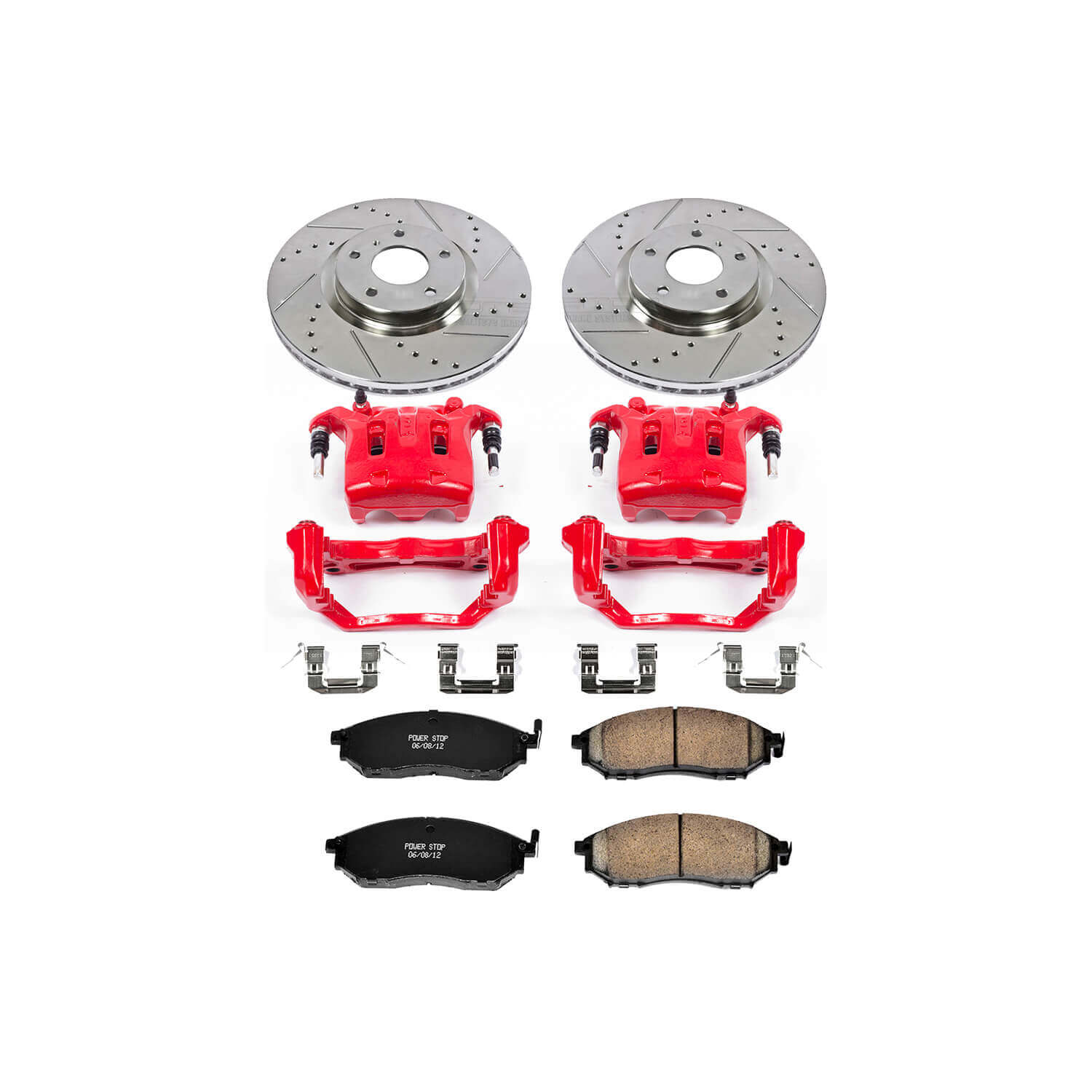Power Stop KC112B Z23 Evolution Sport Performance 1-Click Brake Kit With Calipers (Front) for 2006-2019 INFINITI EX35 product image