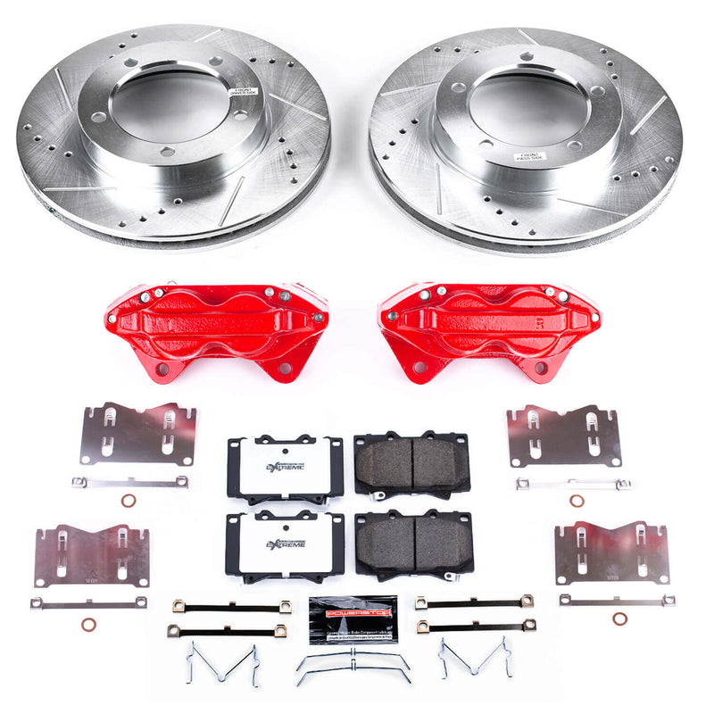 Power Stop KC1132-36 Z36 Extreme Performance Truck And Tow 1-Click Pad And Rotor Kit With Calipers for 1998-2002 Lexus LX470 product image