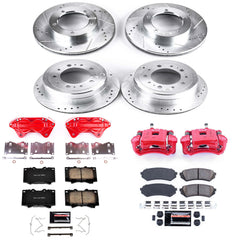 Power Stop KC1133 Z23 Evolution Sport Performance Pad And Rotor Kit With Calipers for 1998-2002 Lexus LX470 product image
