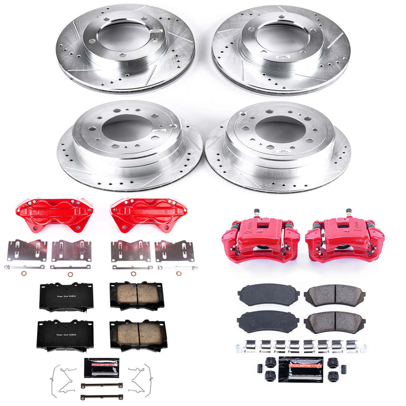 Power Stop KC1133 Z23 Evolution Sport Performance Pad And Rotor Kit With Calipers for 1998-2002 Lexus LX470 product image