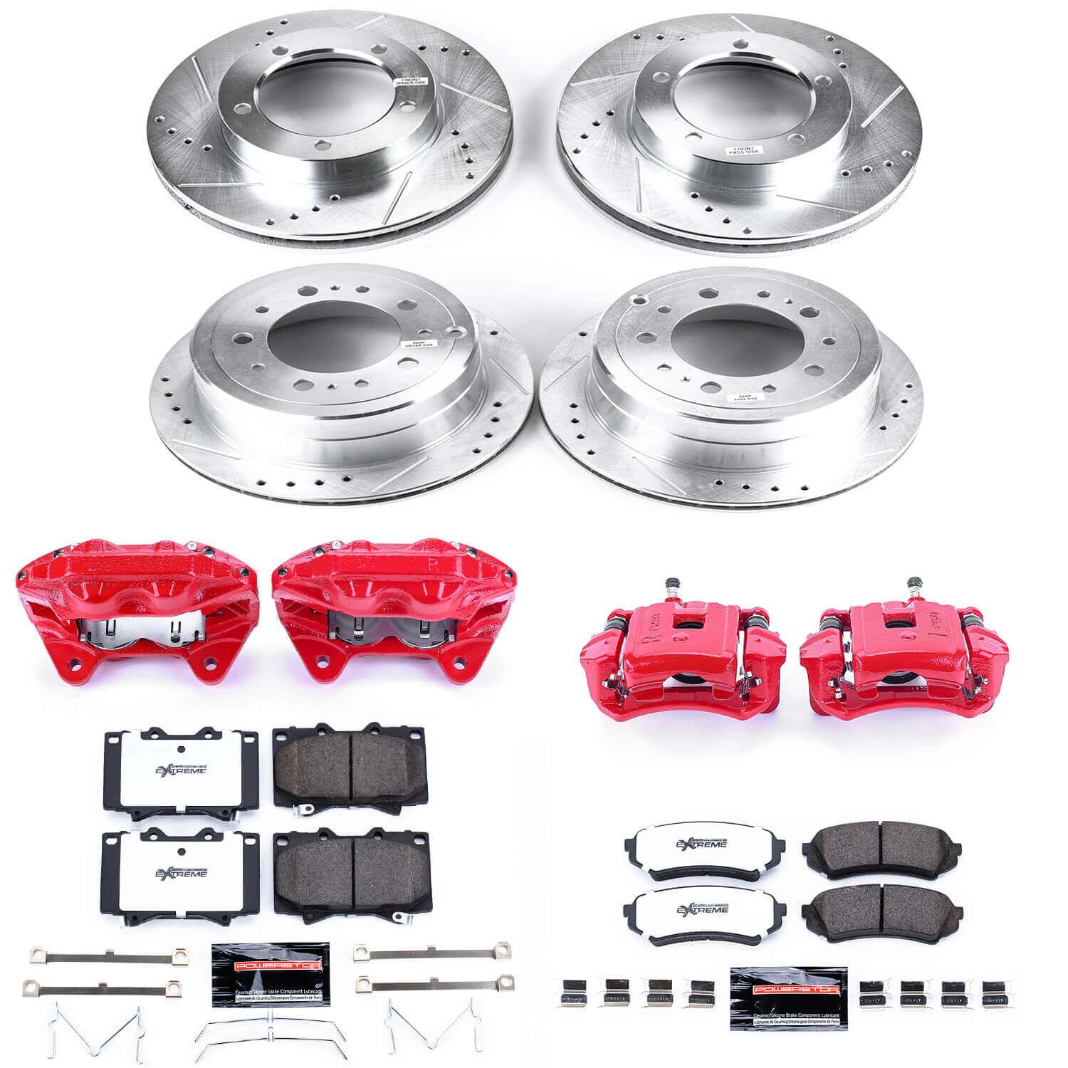 Power Stop KC1133A-36 Z36 Extreme Performance Truck And Tow 1-Click Pad And Rotor Kit With Calipers for 2003-2007 Lexus LX470 product image