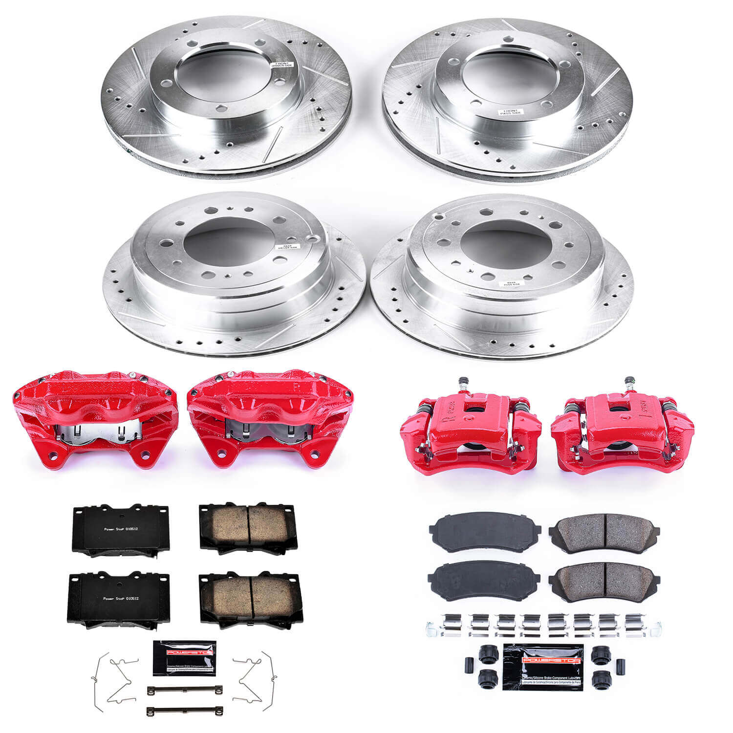 Power Stop KC1133A Z23 Evolution Sport Performance Pad And Rotor Kit With Calipers for 2003-2007 Lexus LX470 product image