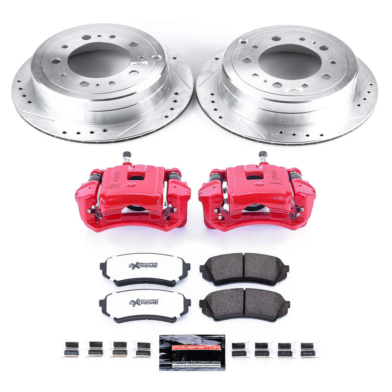 Power Stop KC1134-36 Z36 Extreme Performance Truck And Tow 1-Click Rear Brake Kit With Calipers for 1998-2007 Lexus LX470 product image