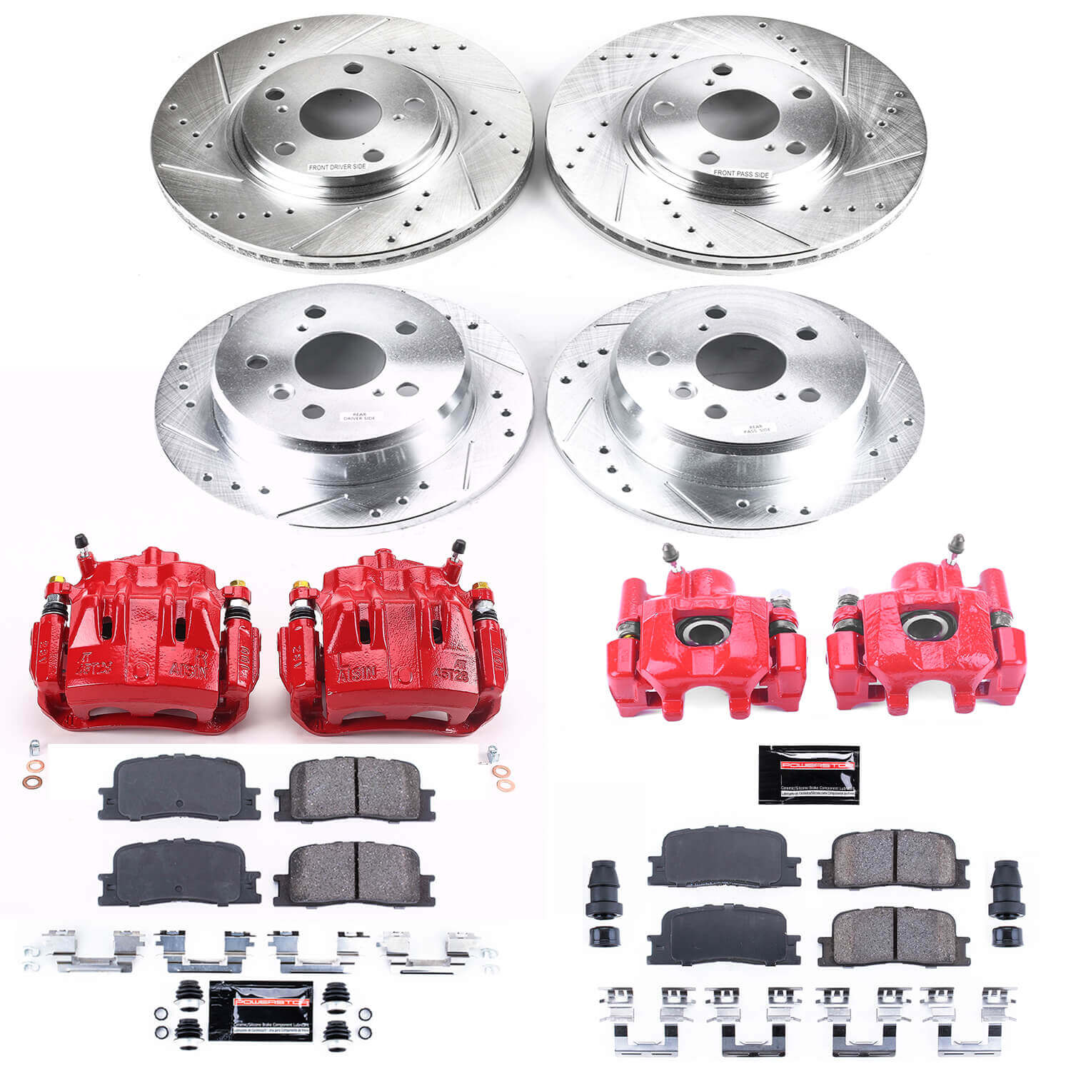 Power Stop KC1142 Z23 Evolution Sport Front And Rear Brake Kit for 2002-2003 Lexus ES300 product image