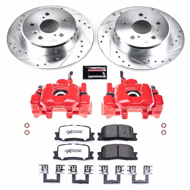 Power Stop KC1148A-36 Z36 Extreme Performance Truck And Tow 1-Click Pad And Rotor Kit With Calipers for 2001-2003 Toyota Highlander All Wheel Drive product image