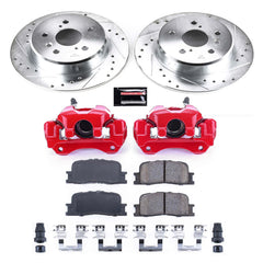 Power Stop KC1148A Z23 Evolution Sport Performance Pad And Rotor Kit With Calipers for 2001-2003 Toyota Highlander All Wheel Drive product image
