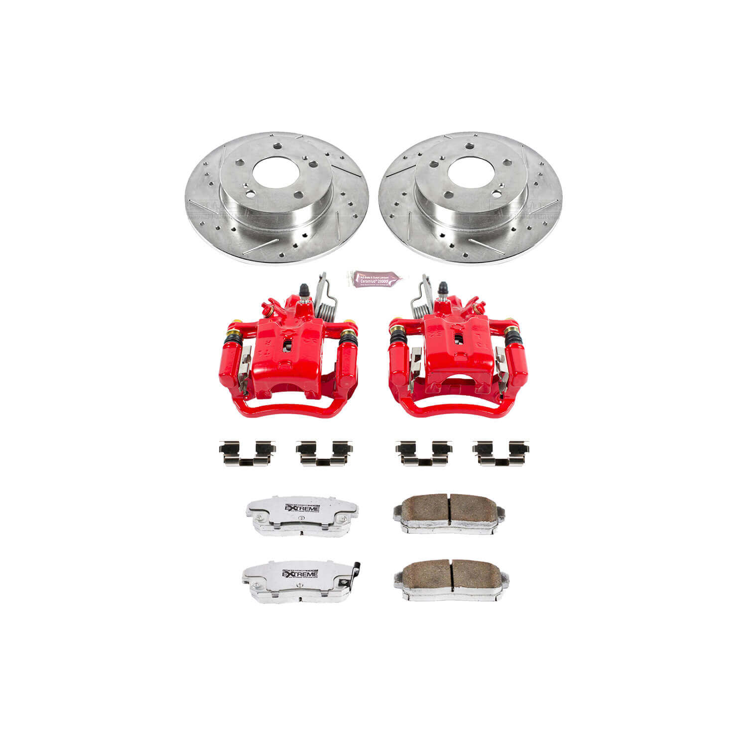 Power Stop KC1169-26 Z26 Extreme Street Warrior 1-Click Brake Kit With Calipers (Rear) for 2001-2004 INFINITI I30 product image
