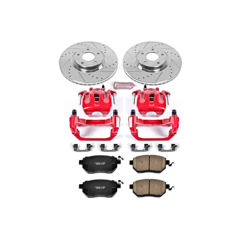 Power Stop KC116A - Z23 Evolution Sport Performance 1-Click Brake Kit With Calipers (Front) vehicle fitment brake part