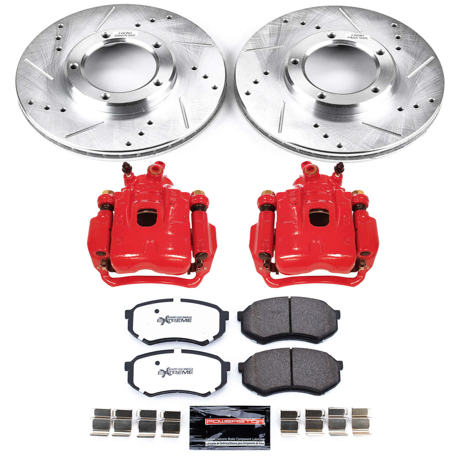 Power Stop KC1232-36 Z36 Extreme Performance Truck And Tow 1-Click Front Brake Kit With Calipers for 1995-2004 Toyota Tacoma product image