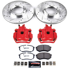 Power Stop KC1232-36 Z36 Extreme Performance Truck And Tow 1-Click Front Brake Kit With Calipers for 1995-2004 Toyota Tacoma product image