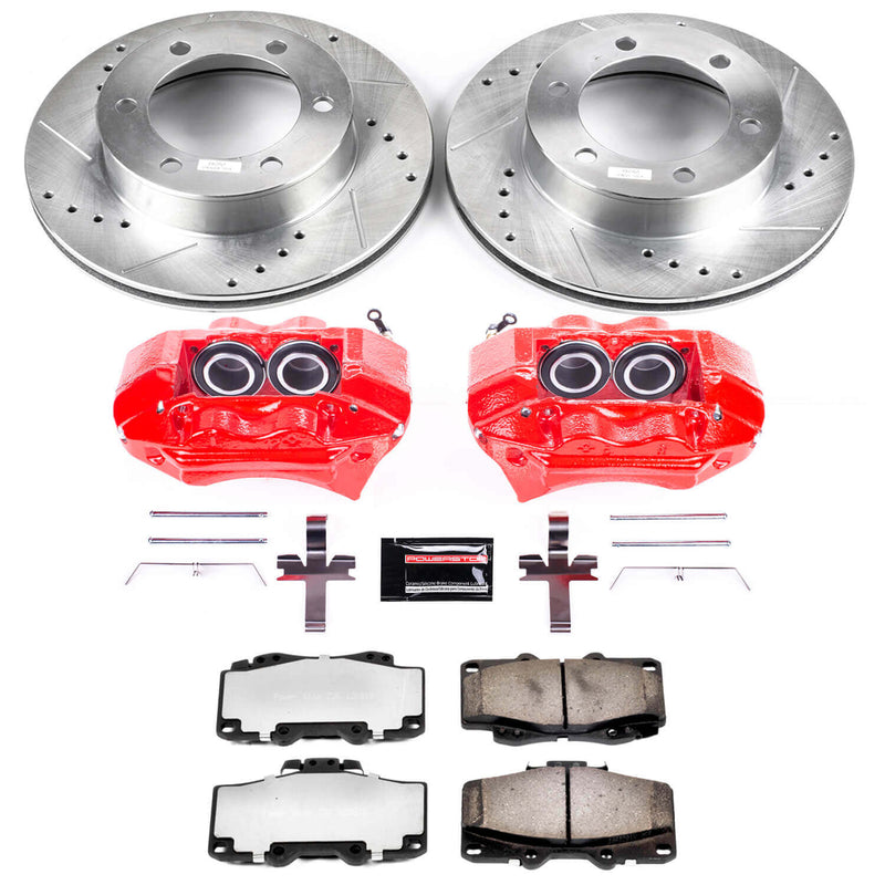 Power Stop KC1233-36 Z36 Extreme Performance Truck And Tow 1-Click Front Brake Kit With Calipers for 1995-2002 Toyota 4Runner product image