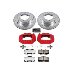 Power Stop KC1233A-36 Z36 Extreme Performance Truck And Tow 1-Click Drilled And Slotted Front Brake Kit With Calipers for 1995-2004 Toyota Tacoma 4 product image