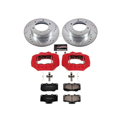 Power Stop KC1233A Z23 Evolution Sport Performance 1-Click Drilled And Slotted Front Brake Kit With Calipers for 1995-2004 Toyota Tacoma 4 product image
