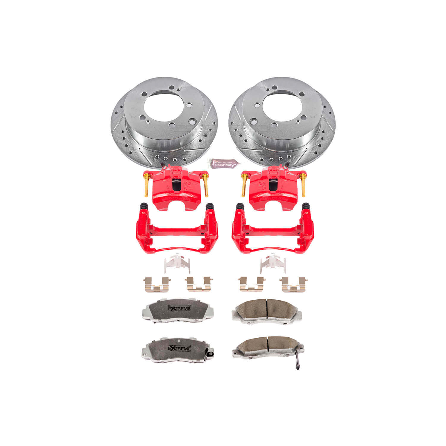 Power Stop KC1237-26 Z26 Extreme Street Warrior 1-Click Brake Kit With Calipers (Front) for 1998-1999 Acura Cl product image