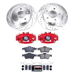 Power Stop KC124 Rear Z23 Evolution Sport Performance 1-Click Pad And Rotor Kit With Calipers for 2004-2005 Mazda 3 product image