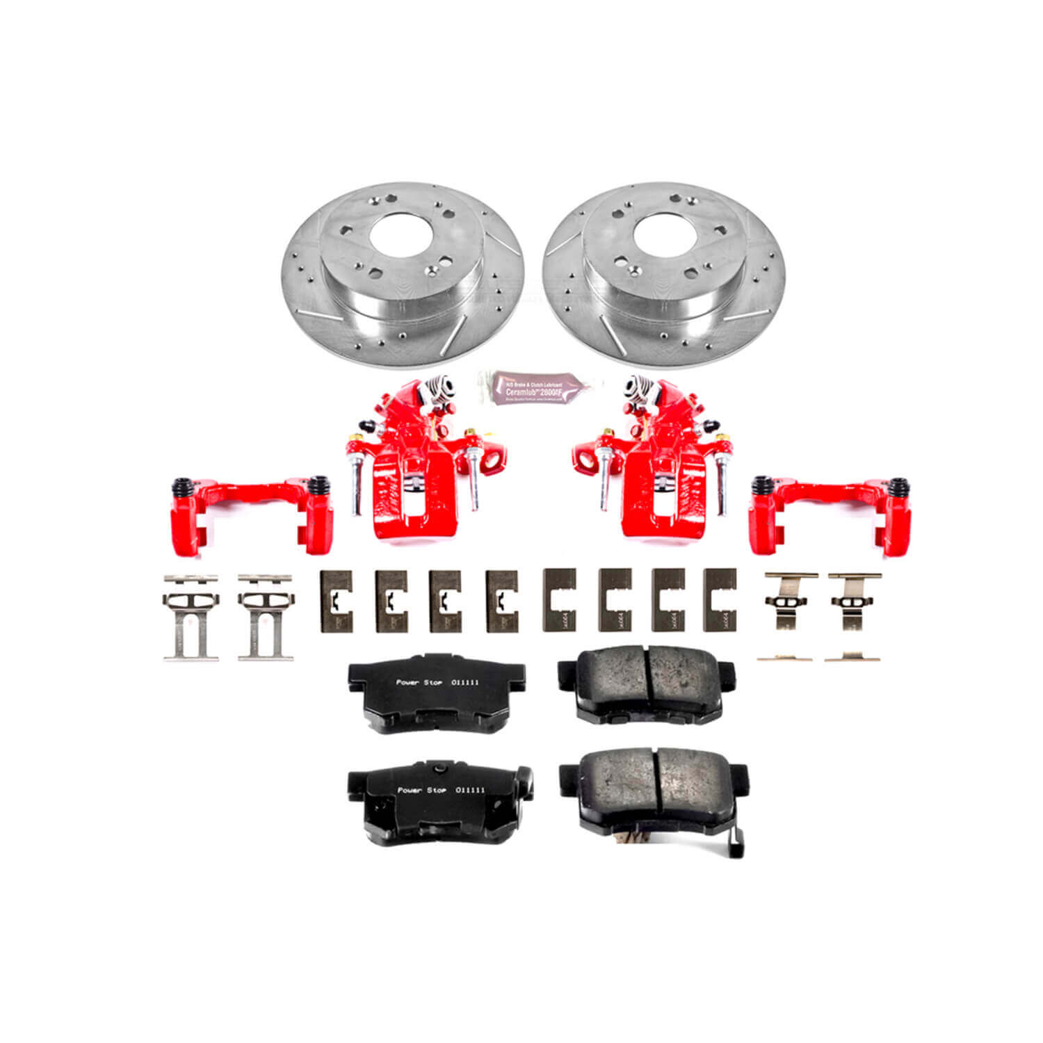 Power Stop KC1243 Z23 Evolution Sport Performance 1-Click Brake Kit With Calipers (Rear) for 2006-2015 Acura Ilx product image