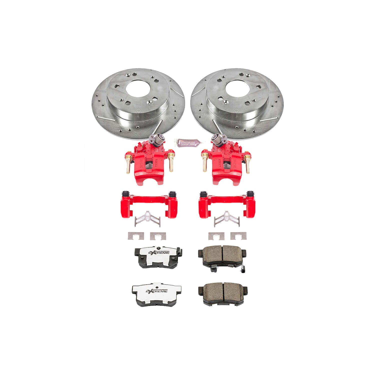 Power Stop KC1243B-26 Z26 Extreme Street Warrior 1-Click Brake Kit With Calipers (Rear) for 1997-2001 Honda Prelude product image