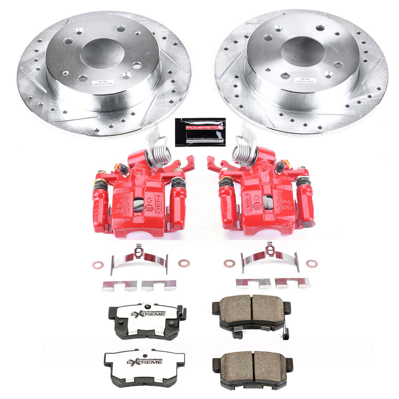 Power Stop KC1244B-26 Z26 Street Warrior 1-Click Rear Brake Kit With Calipers for 1998-2002 Honda Accord Sedan (4 Door) Rear Disc product image