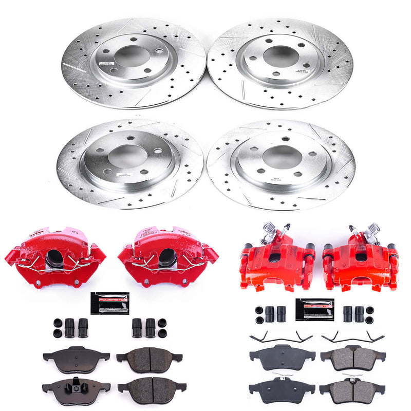 Power Stop KC126 Z23 Evolution Sport Performance Pad And Rotor Kit With Calipers for 2004-2006 Mazda 3 product image