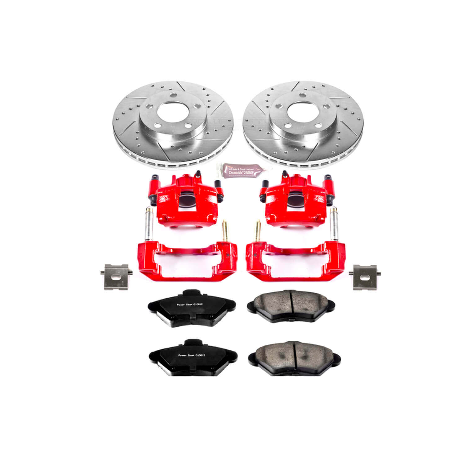 Power Stop KC1299 Z23 Evolution Sport Performance 1-Click Brake Kit With Calipers (Front) for 1994-1998 Ford Mustang product image