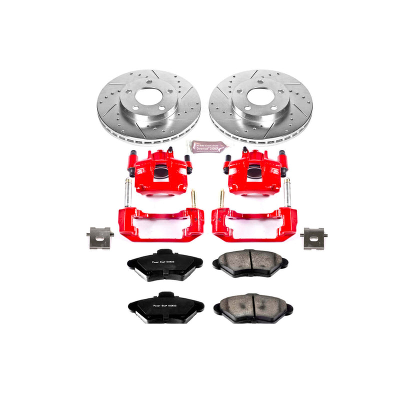 Power Stop KC1299 Z23 Evolution Sport Performance 1-Click Brake Kit With Calipers (Front) for 1994-1998 Ford Mustang product image
