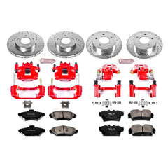 Power Stop KC1300 Z23 Evolution Sport Performance 1-Click Brake Kit With Calipers (Front And Rear) for 1994-1998 Ford Mustang product image