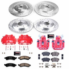 Power Stop KC1305D Z23 Evolution Sport Performance Pad And Rotor Kit With Calipers for 1994-1998 Ford Mustang Svt Cobra product image