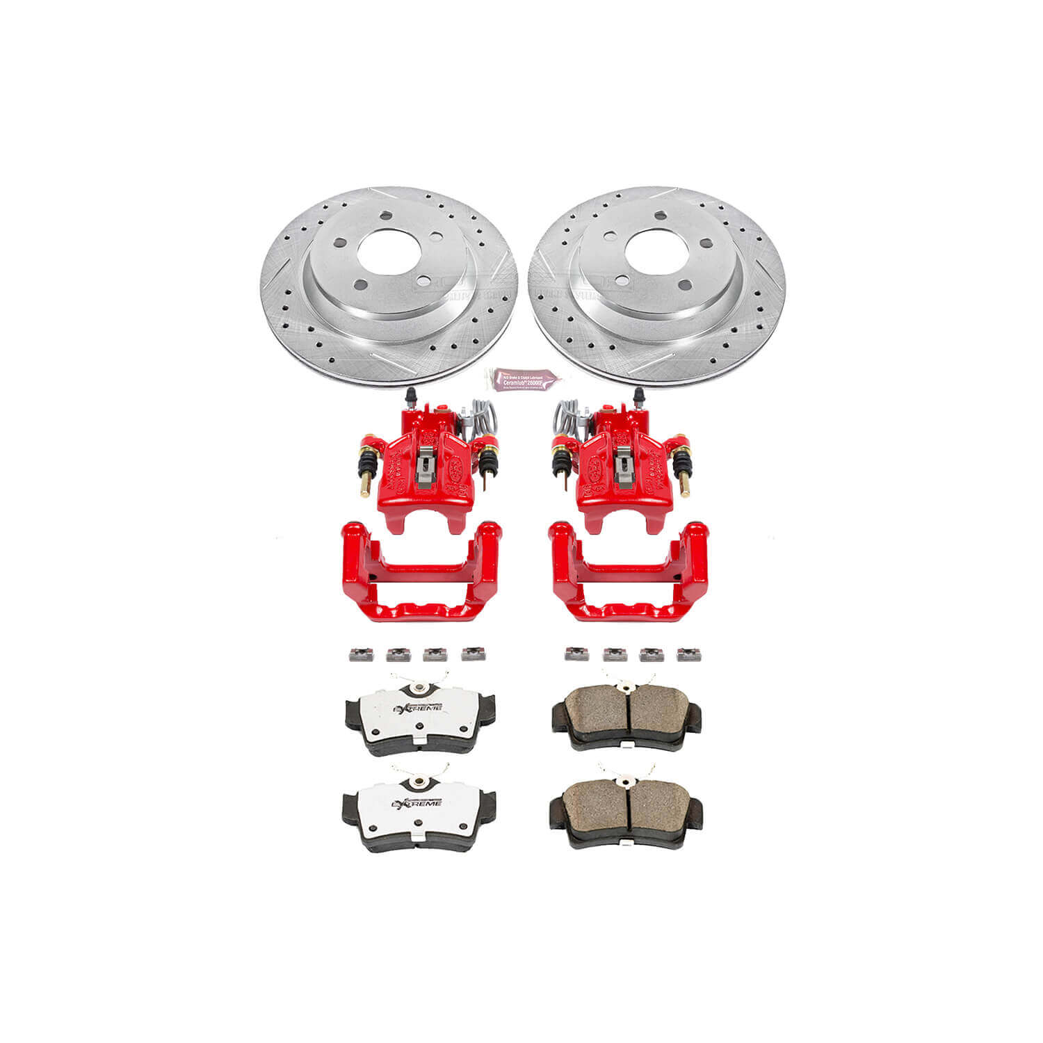 Power Stop KC1306A-26 - Z26 Extreme Street Warrior 1-Click Brake Kit With Calipers (Rear) vehicle fitment brake part