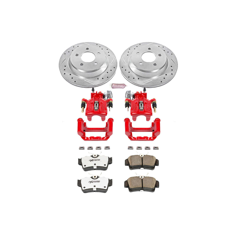 Power Stop KC1306A-26 - Z26 Extreme Street Warrior 1-Click Brake Kit With Calipers (Rear) vehicle fitment brake part