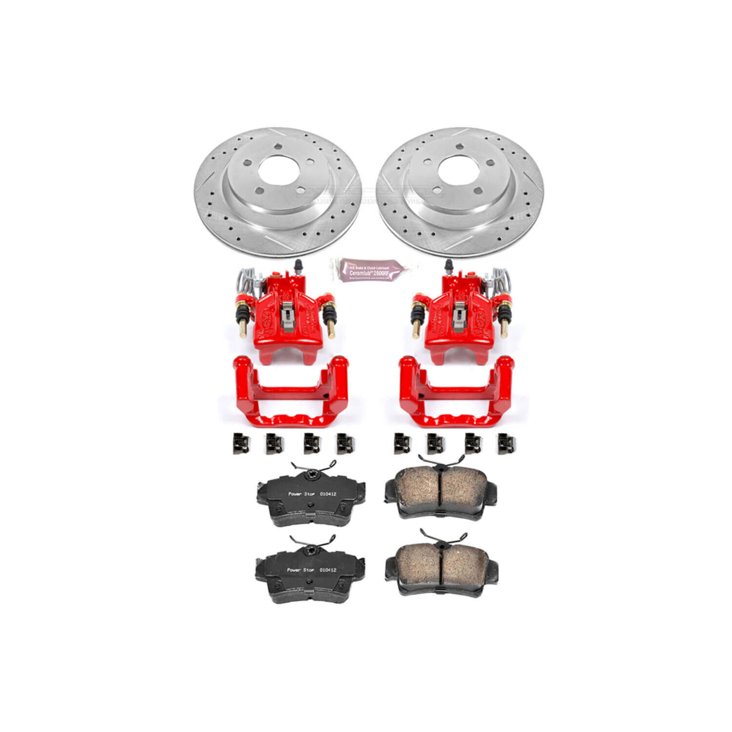 Power Stop KC1306A Z23 Evolution Sport Performance 1-Click Brake Kit With Calipers (Rear) for 1994-2004 Ford Mustang Svt Cobra product image