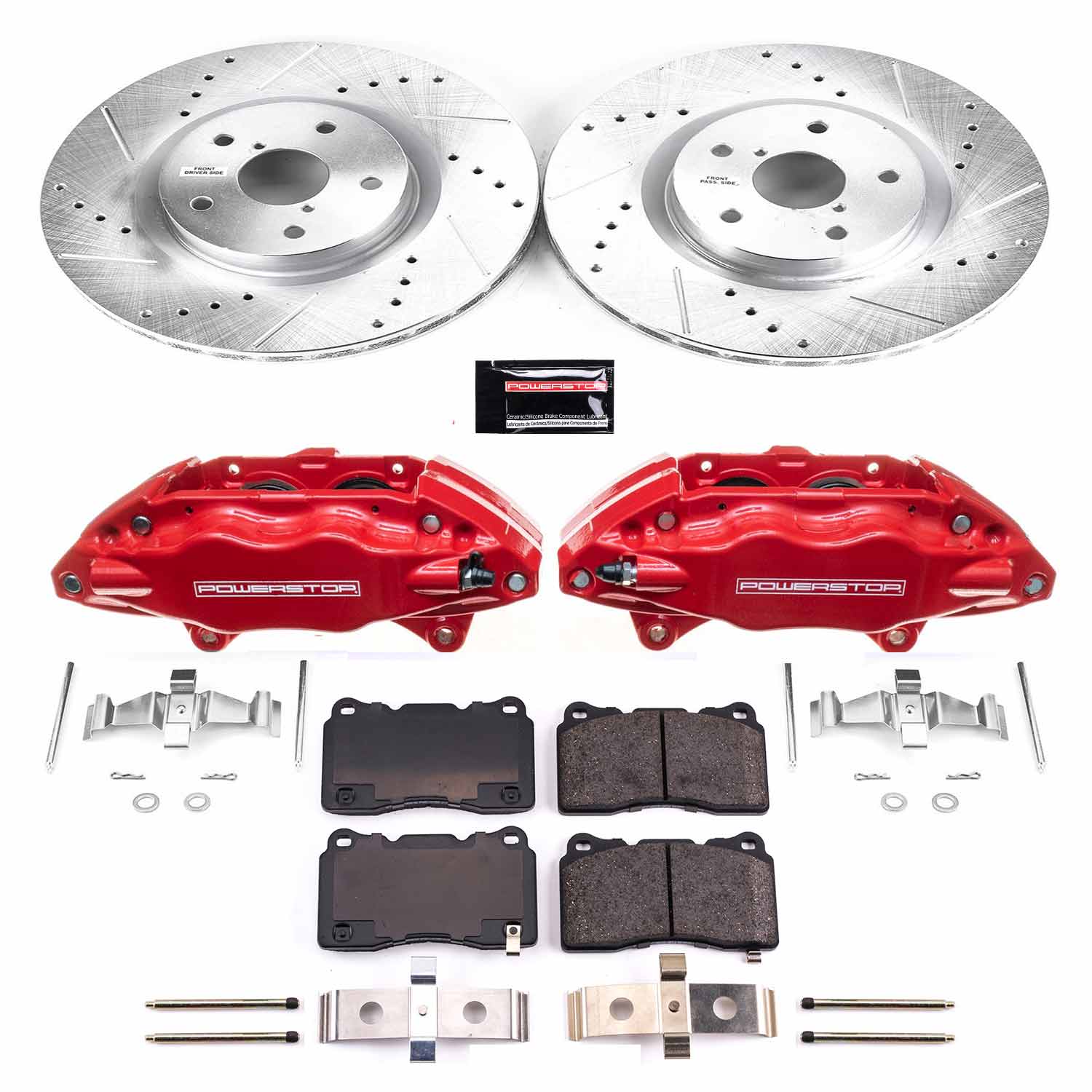 Power Stop KC131 Z23 Evolution Sport Front Brake Kit for 2005-2017 Subaru Impreza Wrx Sti product image