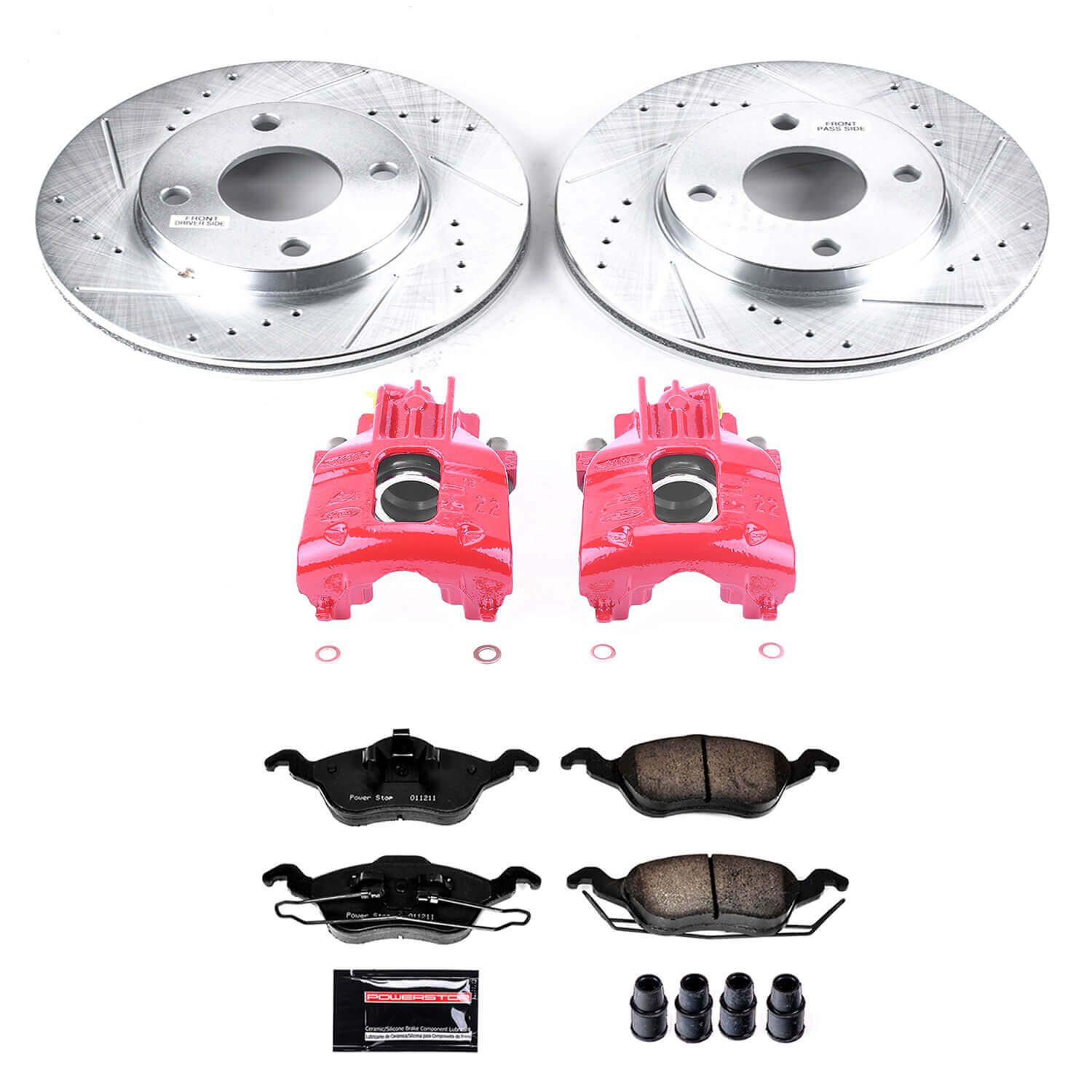 Power Stop KC1358 Z23 Evolution Sport Front Brake Kit for 2000-2001 Ford Focus product image