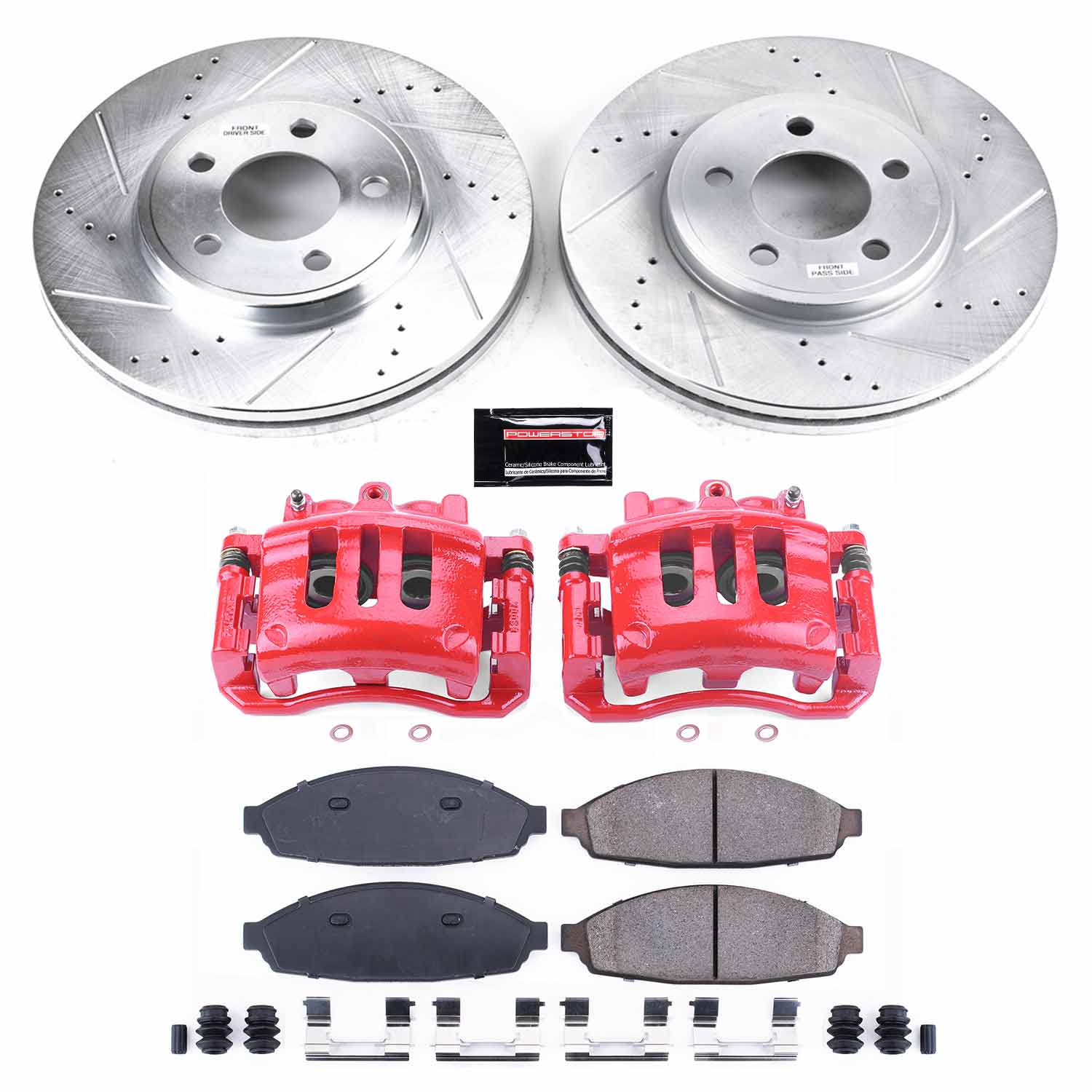 Power Stop KC1364 Z23 Evolution Sport Front Brake Kit for 2003-2011 Ford Crown Victoria product image