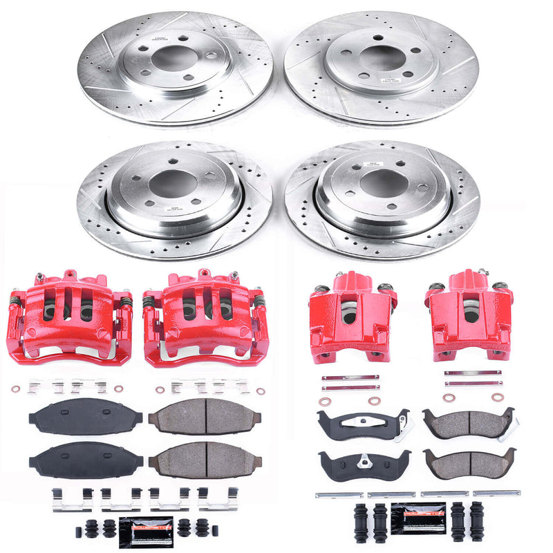 Power Stop KC1365 Z23 Evolution Sport Front And Rear Brake Kit for 2003-2011 Ford Crown Victoria product image
