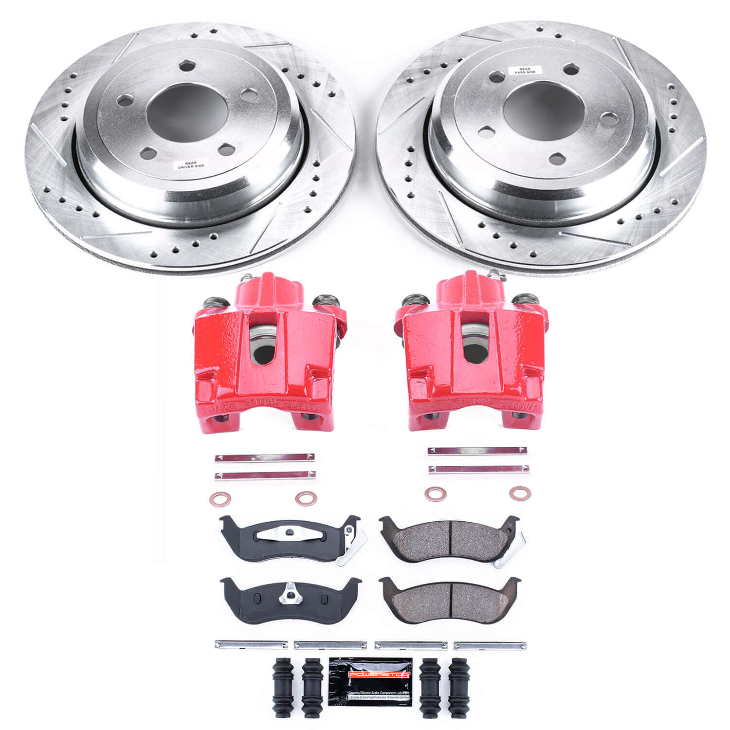 Power Stop KC1368 Z23 Evolution Sport Rear Brake Kit for 2003-2011 Ford Crown Victoria product image