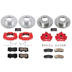 Power Stop KC138 Z23 Evolution Sport Performance 1-Click Drilled And Slotted Front And Rear Brake Kit With Calipers for 2003-2009 Toyota 4RUNNER product image