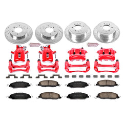 Power Stop KC1381 Z23 Evolution Sport Performance 1-Click Brake Kit With Calipers (Front And Rear) for 2005-2010 Ford Mustang product image