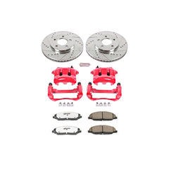 Power Stop KC1382-26 Z26 Extreme Street Warrior 1-Click Brake Kit With Calipers (Front) for 2005-2010 Ford Mustang product image