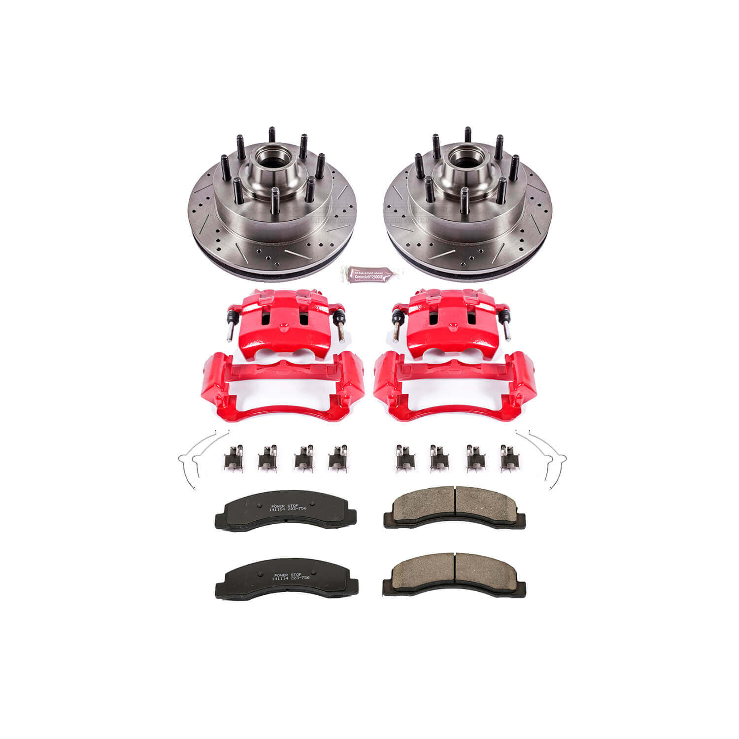 Power Stop KC1392 Z23 Evolution Sport Performance 1-Click Brake Kit With Calipers (Front) for 2003-2005 Ford Excursion product image