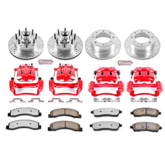 Power Stop KC1393-36 - Z36 Extreme Performance Truck And Tow 1-Click Brake Kit With Calipers (Front And Rear) vehicle fitment brake part