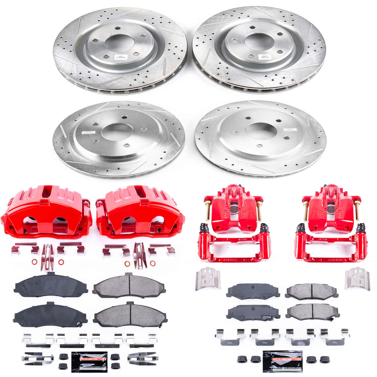 Power Stop KC1418B Z23 Evolution Sport Performance Pad And Rotor Kit With Calipers for 2005 Chevrolet Corvette product image