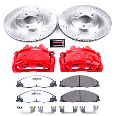 Power Stop KC1419-26 Z26 Street Warrior 1-Click Front Brake Kit With Calipers for 2003 Cadillac Cts product image