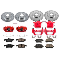 Power Stop KC1434 Z23 Evolution Sport Performance 1-Click Brake Kit With Calipers (Front And Rear) for 2006-2010 Pontiac Solstice product image