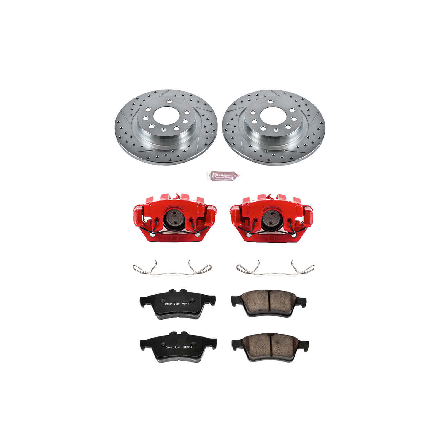 Power Stop KC1436 Z23 Evolution Sport Performance 1-Click Brake Kit With Calipers (Rear) for 2006-2010 Pontiac Solstice product image