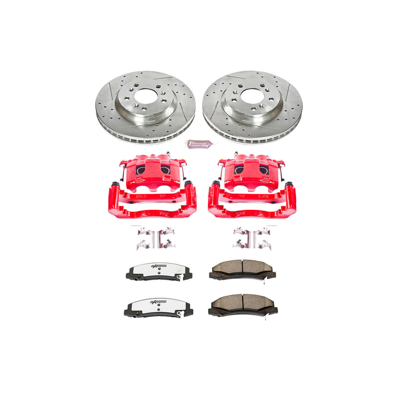 Power Stop KC1437-26 Z26 Extreme Street Warrior 1-Click Brake Kit With Calipers (Front) for 2006-2016 Buick Lucerne product image