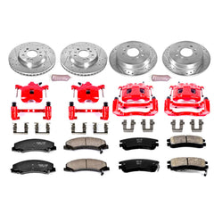 Power Stop KC1438 Z23 Evolution Sport Performance 1-Click Brake Kit With Calipers (Front And Rear) for 2006-2010 Chevrolet Impala product image