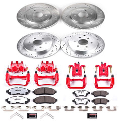 Power Stop KC144-36 Z36 Extreme Performance Truck And Tow 1-Click Front And Rear Brake Kit With Calipers for 2005-2012 Nissan Pathfinder product image
