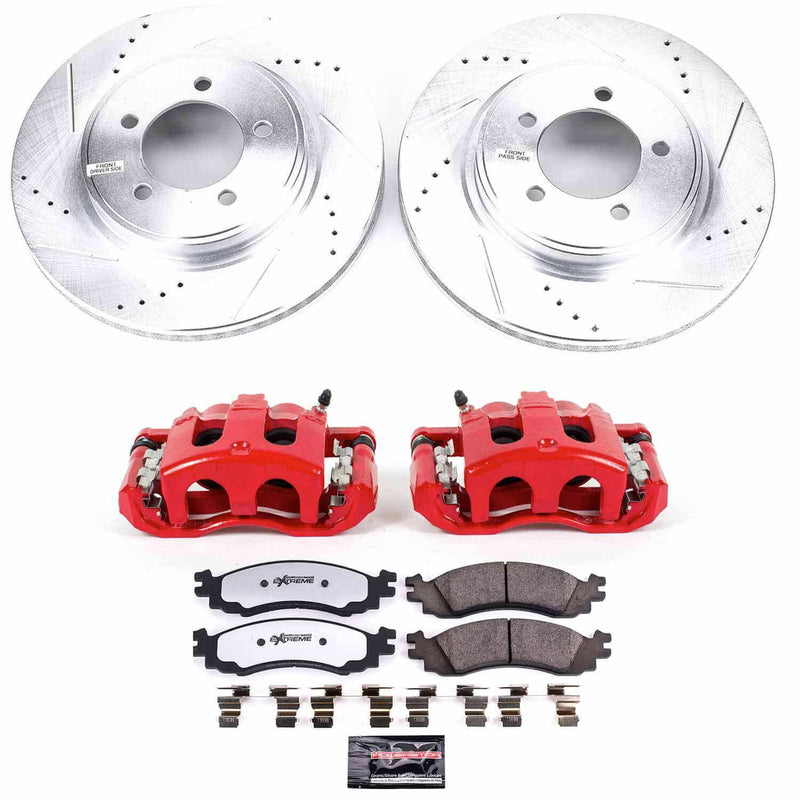 Power Stop KC1441-36 Z36 Extreme Performance Truck And Tow 1-Click Front Brake Kit With Calipers for 2006-2010 Ford Explorer product image