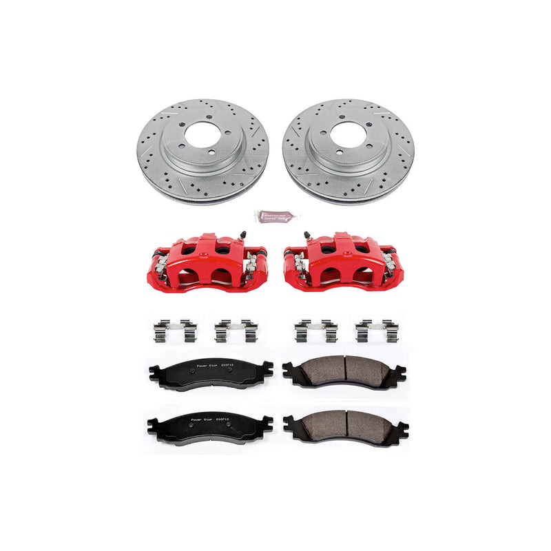Power Stop KC1441 Z23 Evolution Sport Performance 1-Click Brake Kit With Calipers (Front) for 2006-2010 Ford Explorer product image